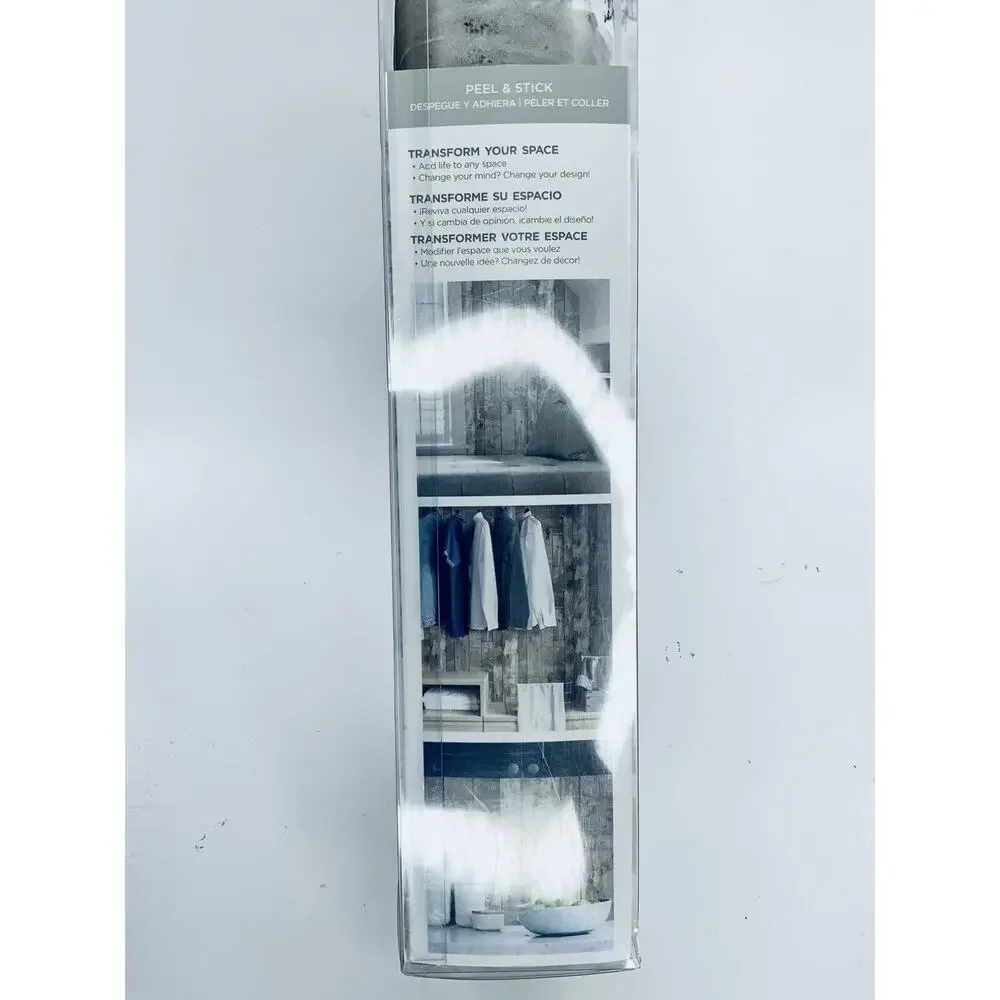 Wallpaper Driftwood Peel & Stick Removable Grey 1 NH3552 In Home